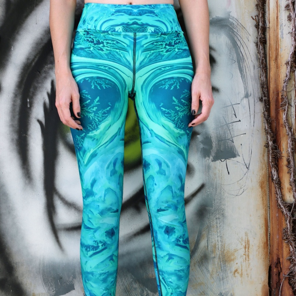 VENTCRI Splender Swirl Tie Dye Boho Yoga Leggings - Picture 6 of 8